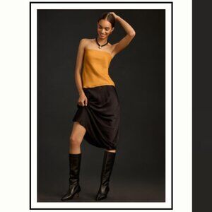 Brand New By Anthropologie Strapless Silky Top